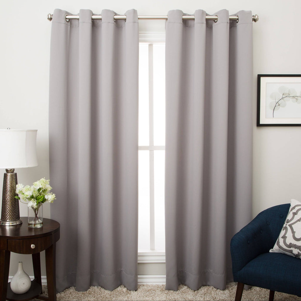Grey Grommet Panel Pair, 63 Inches G381