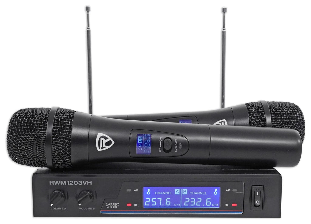 Bluetooth Karaoke Machine System with Stand and 2 Wireless Mics L463