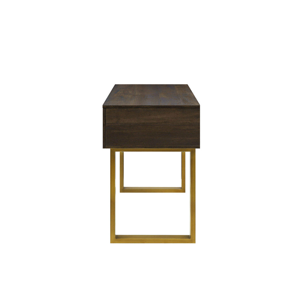 Toasted Brown Ash 3-Drawer Writing Desk C646518