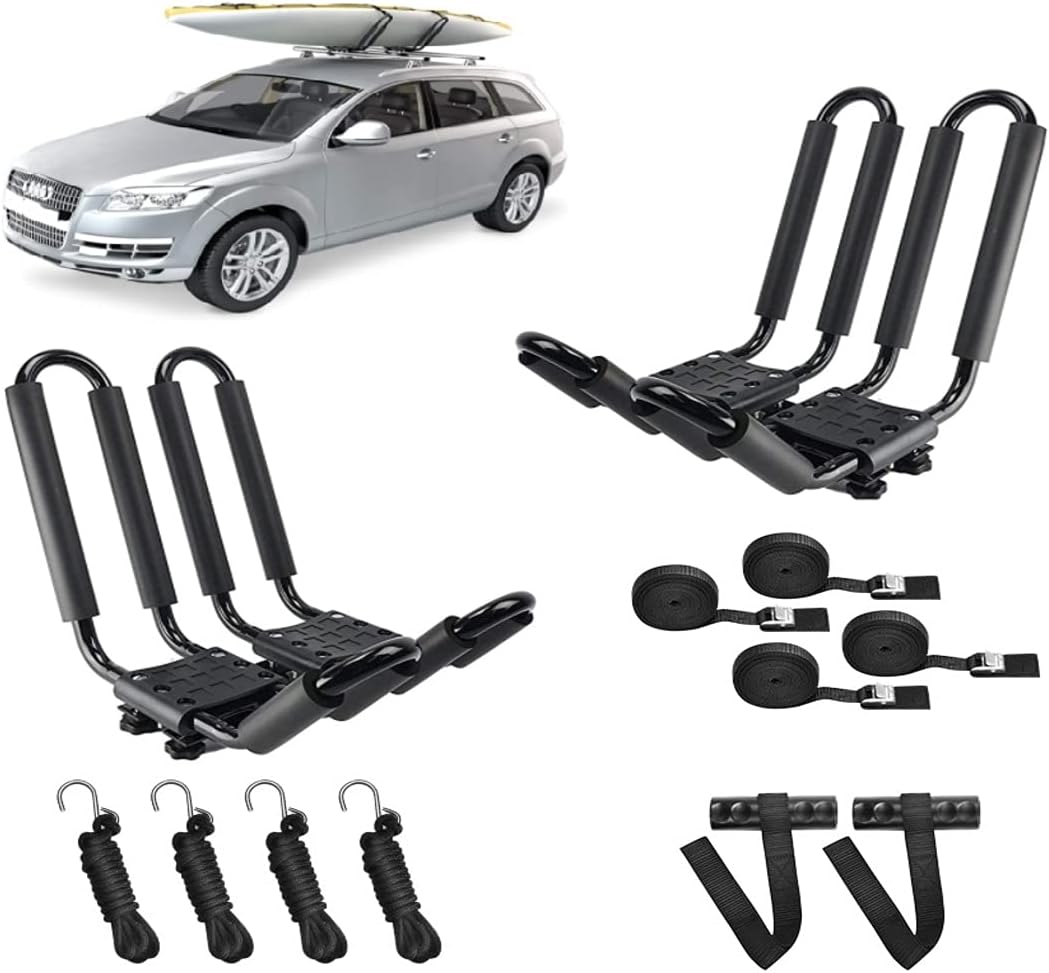 One Pair Fold Down J Bar Kayak Rack Pack of 2 W602