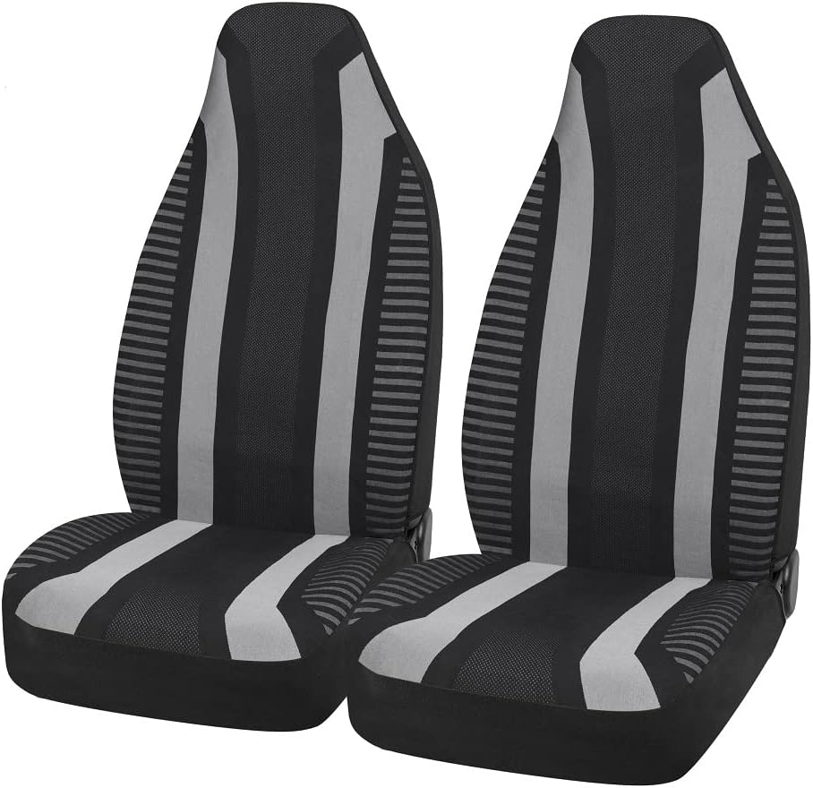 Gray Flax Low Back Car Seat Covers A469094