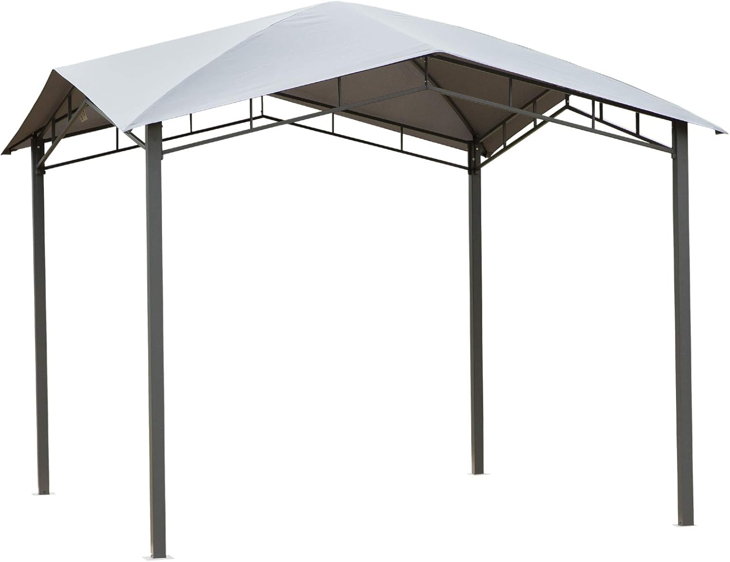 10' x 10' Grey Steel Frame Patio Gazebo C432