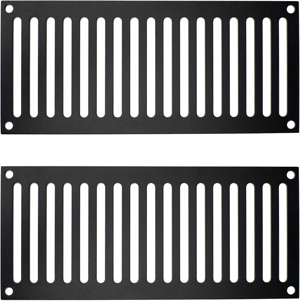 Black Stainless Steel Fire Pit Enclosure Vent, Set of 2 L3968