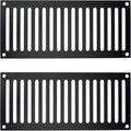 Black Stainless Steel Fire Pit Enclosure Vent, Set of 2 L3968