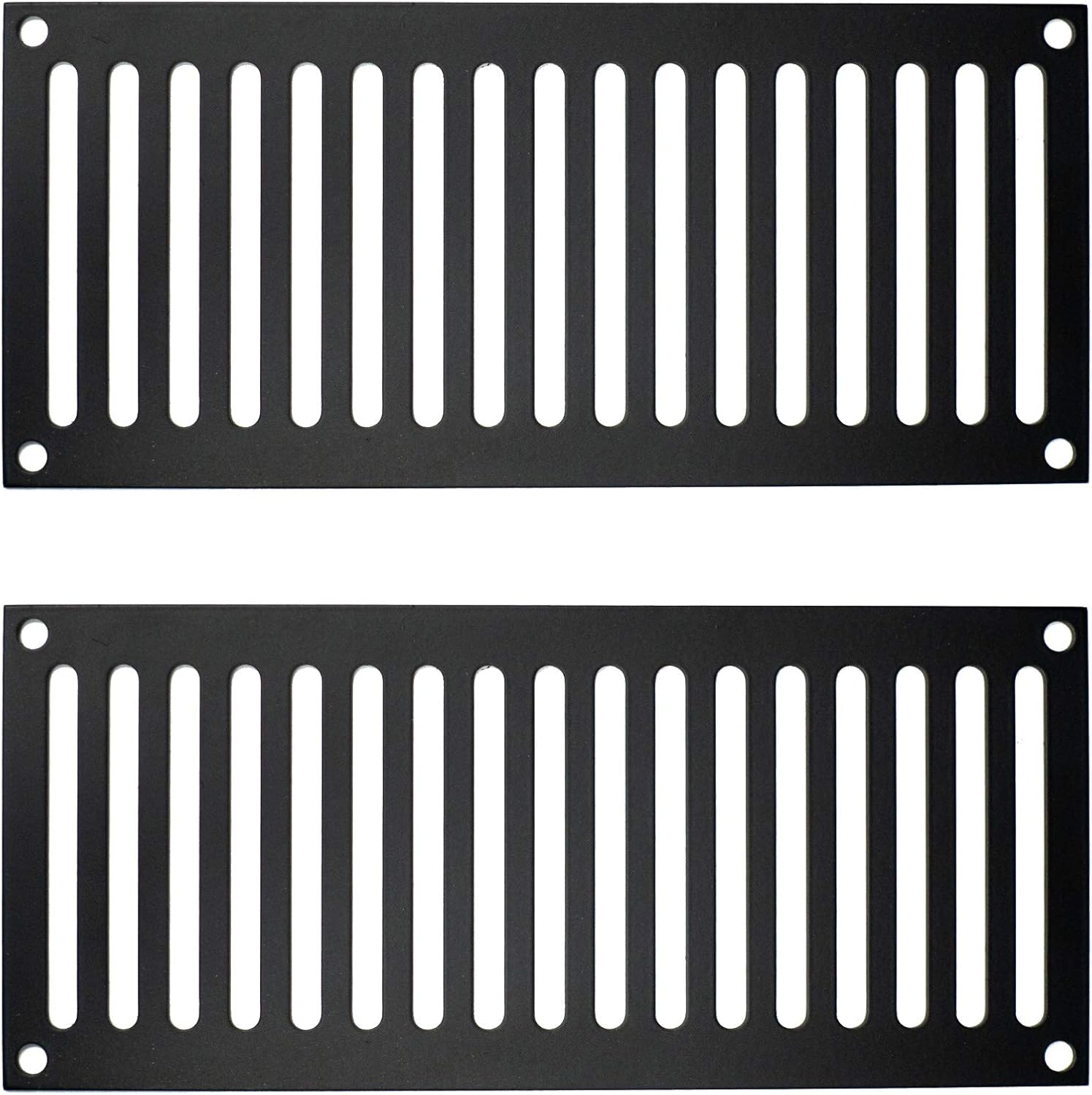 Black Stainless Steel Fire Pit Enclosure Vent, Set of 2 L3968