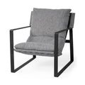 Castlerock Gray Metal Frame Sling Accent Chair P45567