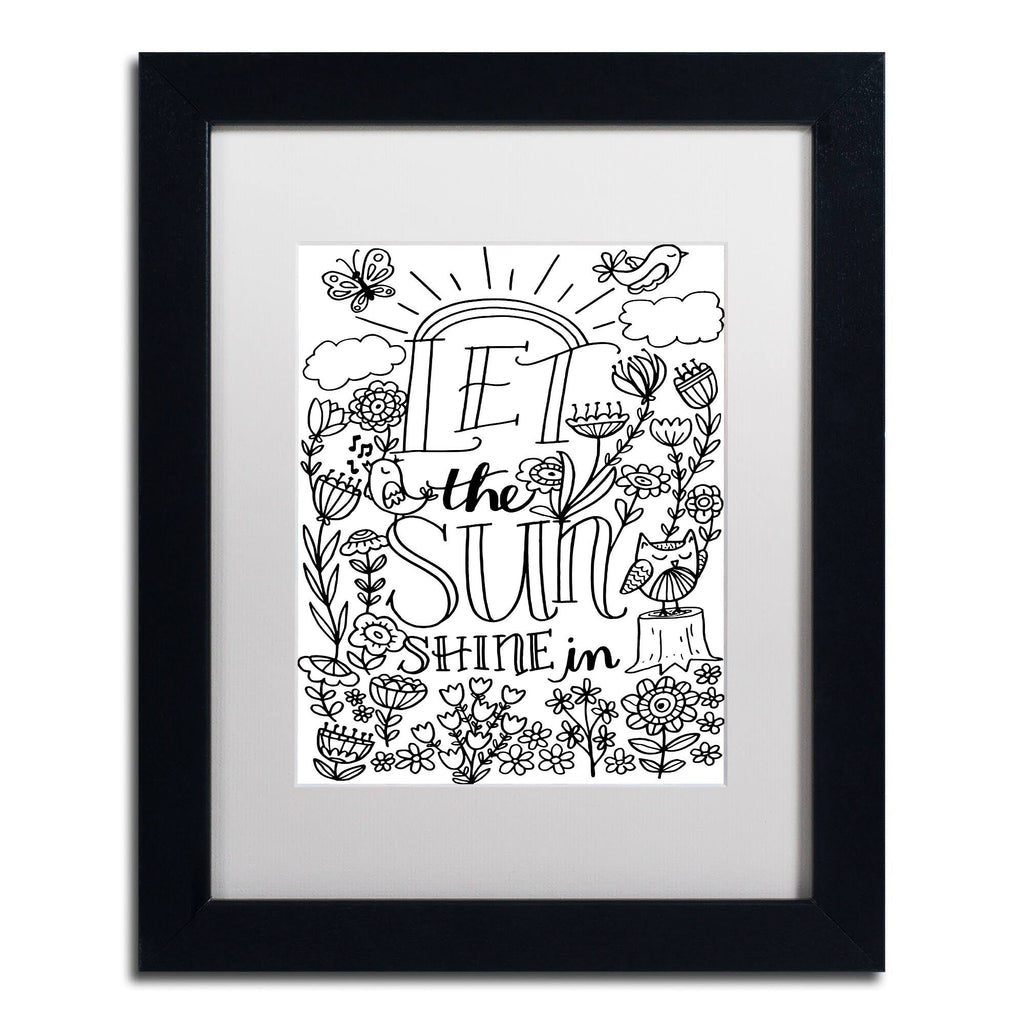 White Matte Black Frame 16x20-Inch Art Print E41506