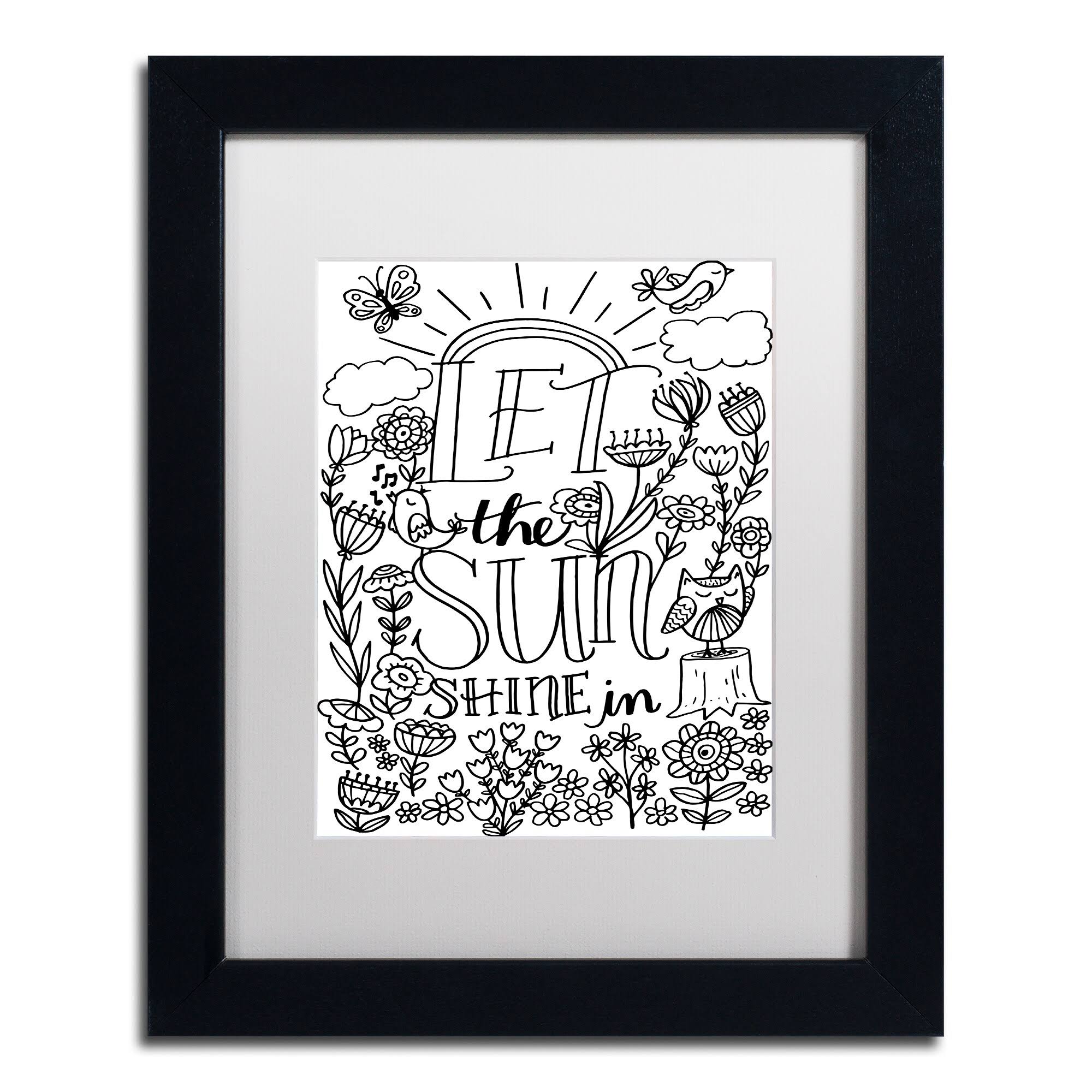 White Matte Black Frame 16x20-Inch Art Print E41506