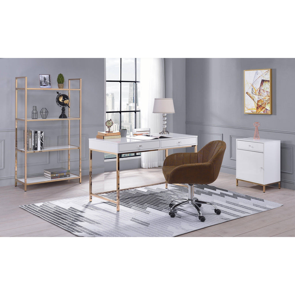 White High Gloss Bookshelf F619223