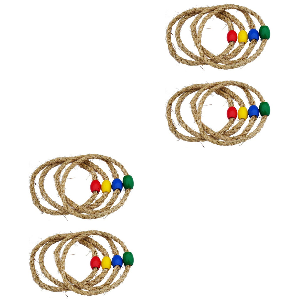 16 PCS Wooden Ring Toss Game Z33970