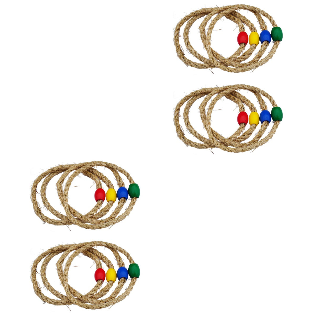 16 PCS Wooden Ring Toss Game Z33970