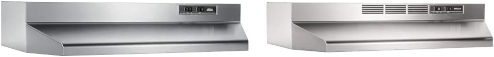 24-inch Under-Cabinet Range Hood, 2-Speed Exhaust Fan, 210 CFM, Stainless Steel X912
