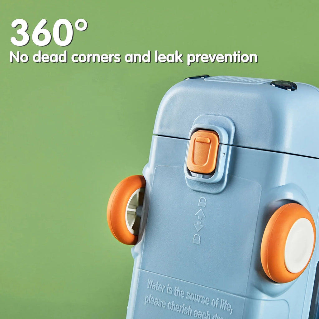 Blue 500ml Toy Car Water Bottle with Shoulder Strap U722852