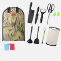 13pcs/set Stainless Steel Camping Cookware Set with Bag X310