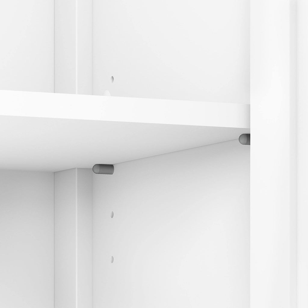 Pure White Accent Storage Cabinet with Doors K25092