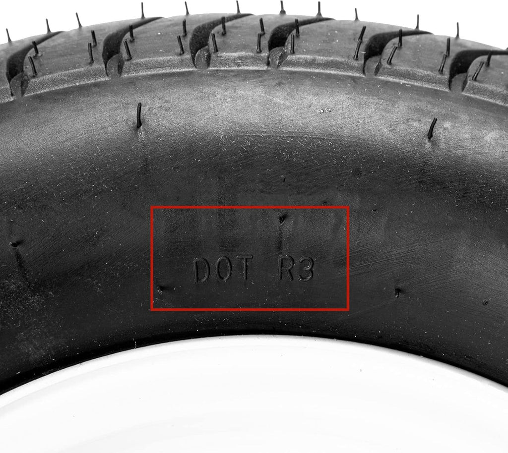 2Pcs 4.80-8 Trailer Tires LRB 4PR Tubeless Y12187