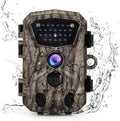 Mini Trail Camera 1080P HD Waterproof Wildlife Scouting Hunting Cam with 120° Wide Angle Lens and Night Vision 2.4” LCD IR LEDs 18MP IP66 H24537