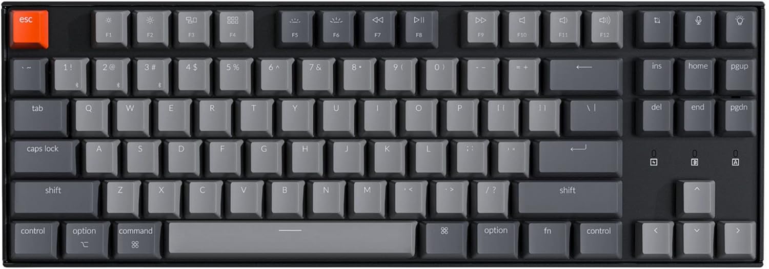 Tenkeyless Wireless Mechanical Keyboard with White Backlight I7805