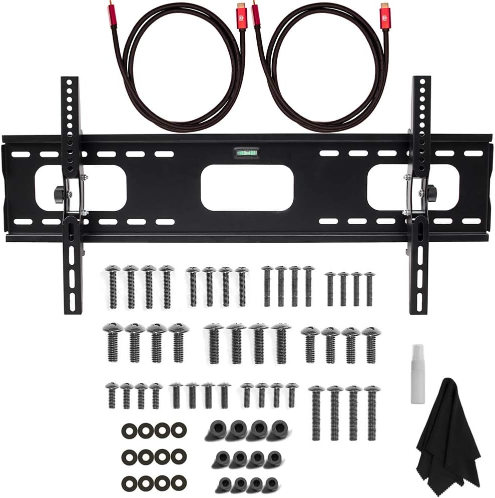 43 Inch 4K TV Bundle with Wall Mount, Surge Adapter, 2X 6FT 4K HDMI Cable E785025