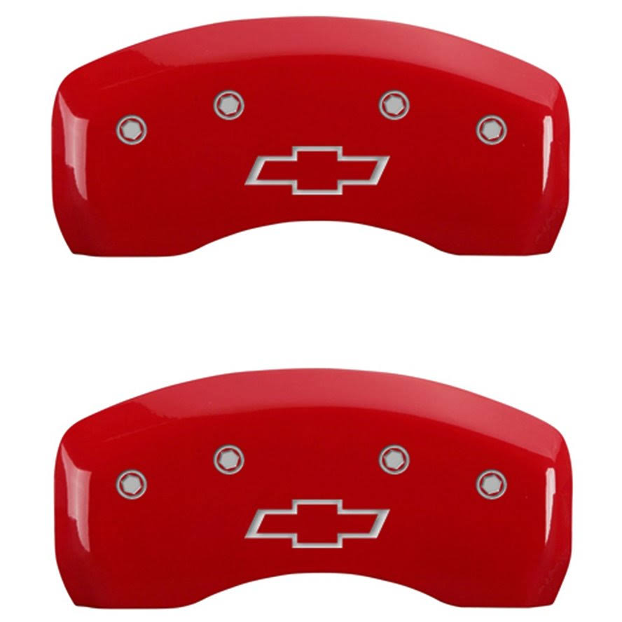 Red Front & Rear Brake Caliper Covers Set K209
