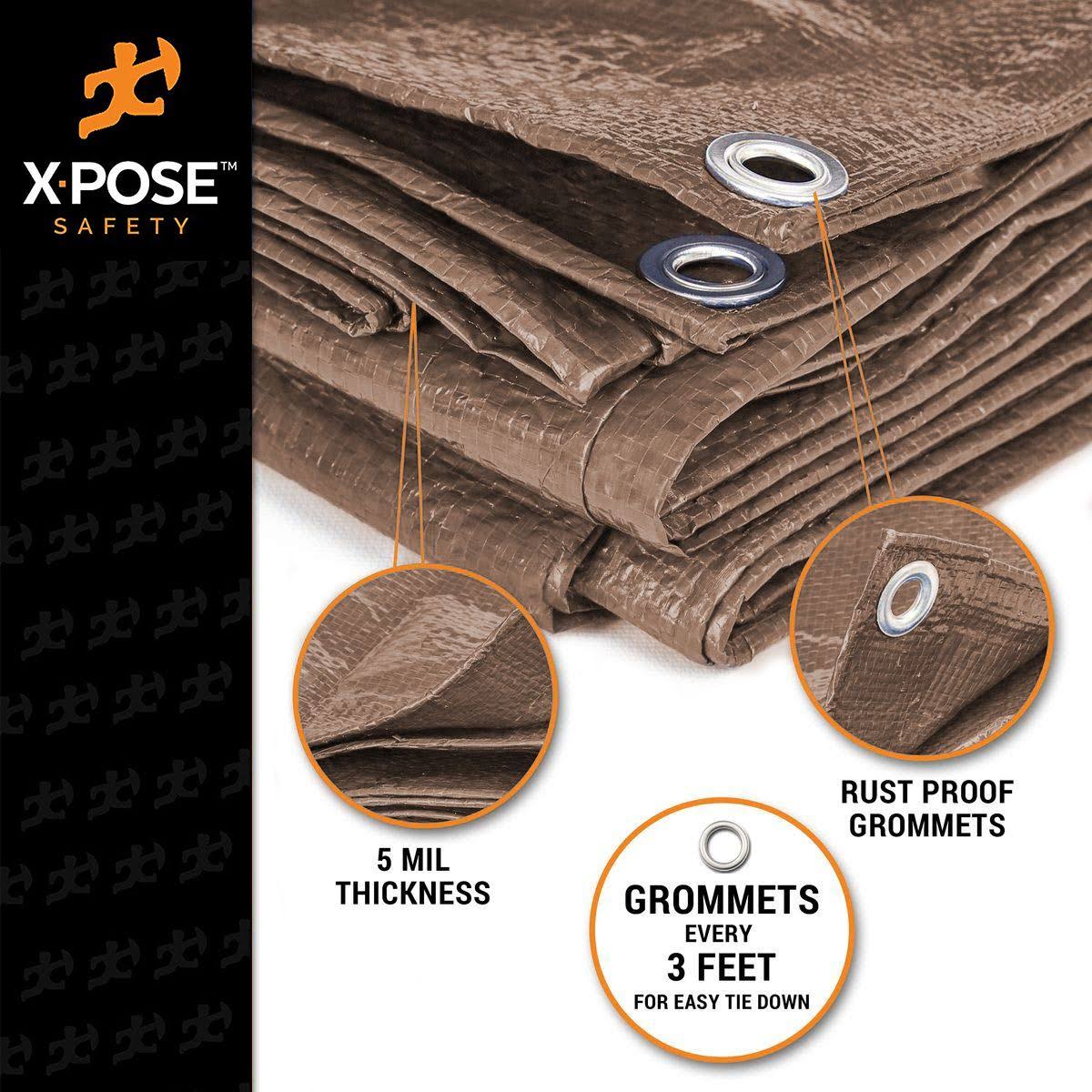 Brown Poly Tarps 12 x 25 - Case of 6 P744413