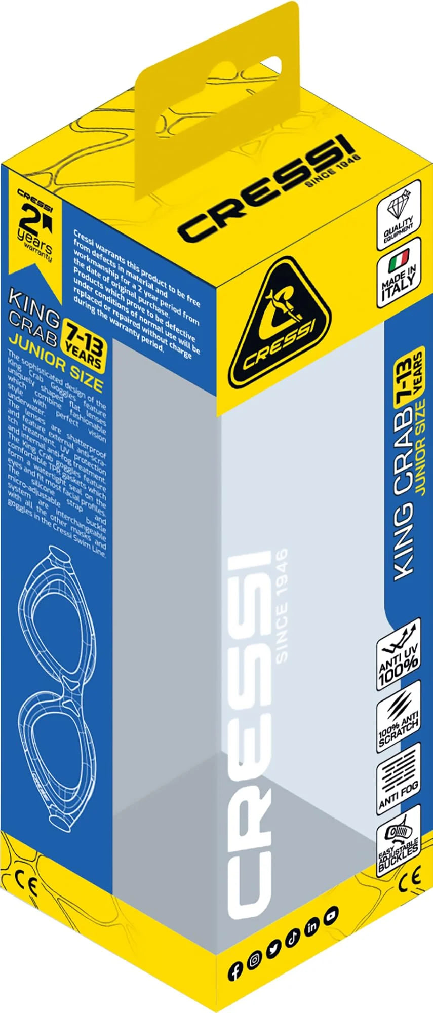 King Crab Swim Goggle Y22324