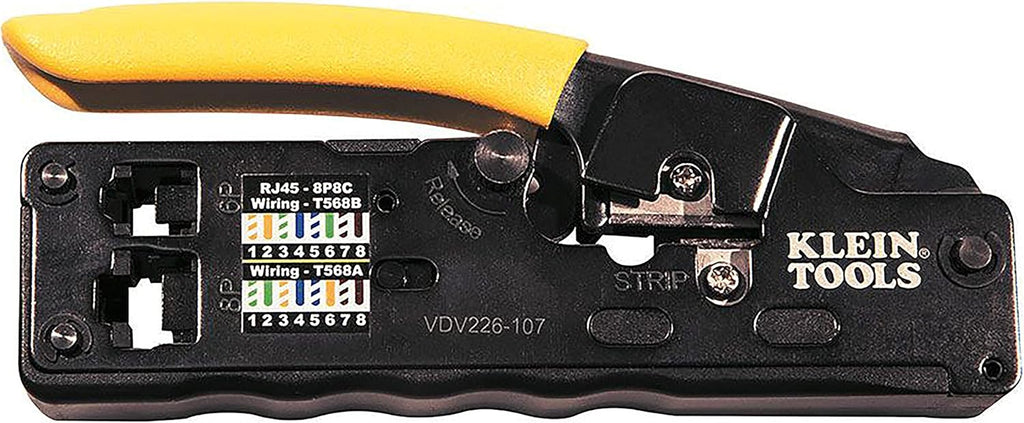 Compact Ratcheting Modular Data Cable Crimper Wire Stripper Wire Cutter Y13032