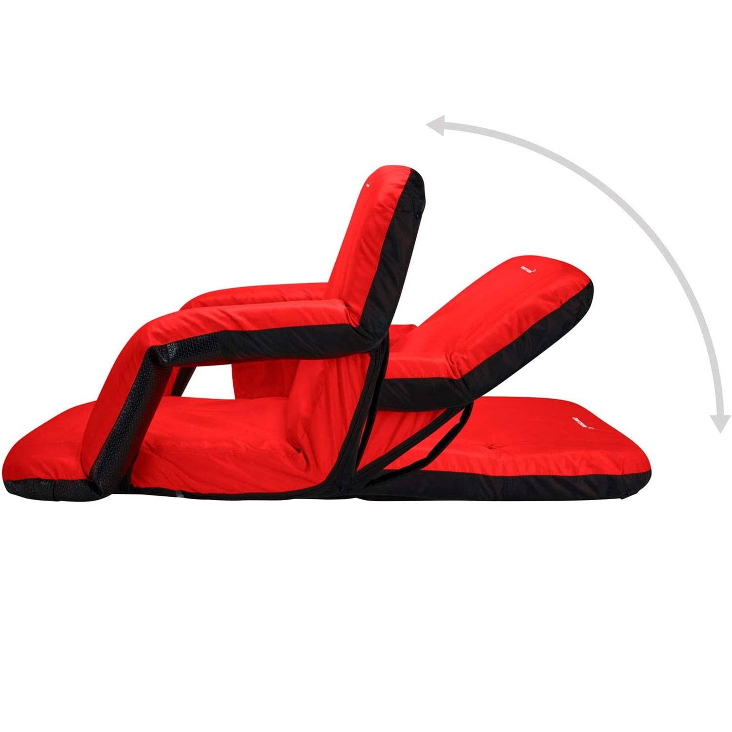 Red Padded Reclining Stadium Seat Chair T36224