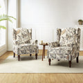 Transitional Style Armchair with Spindle Legs Set of 2 B209820