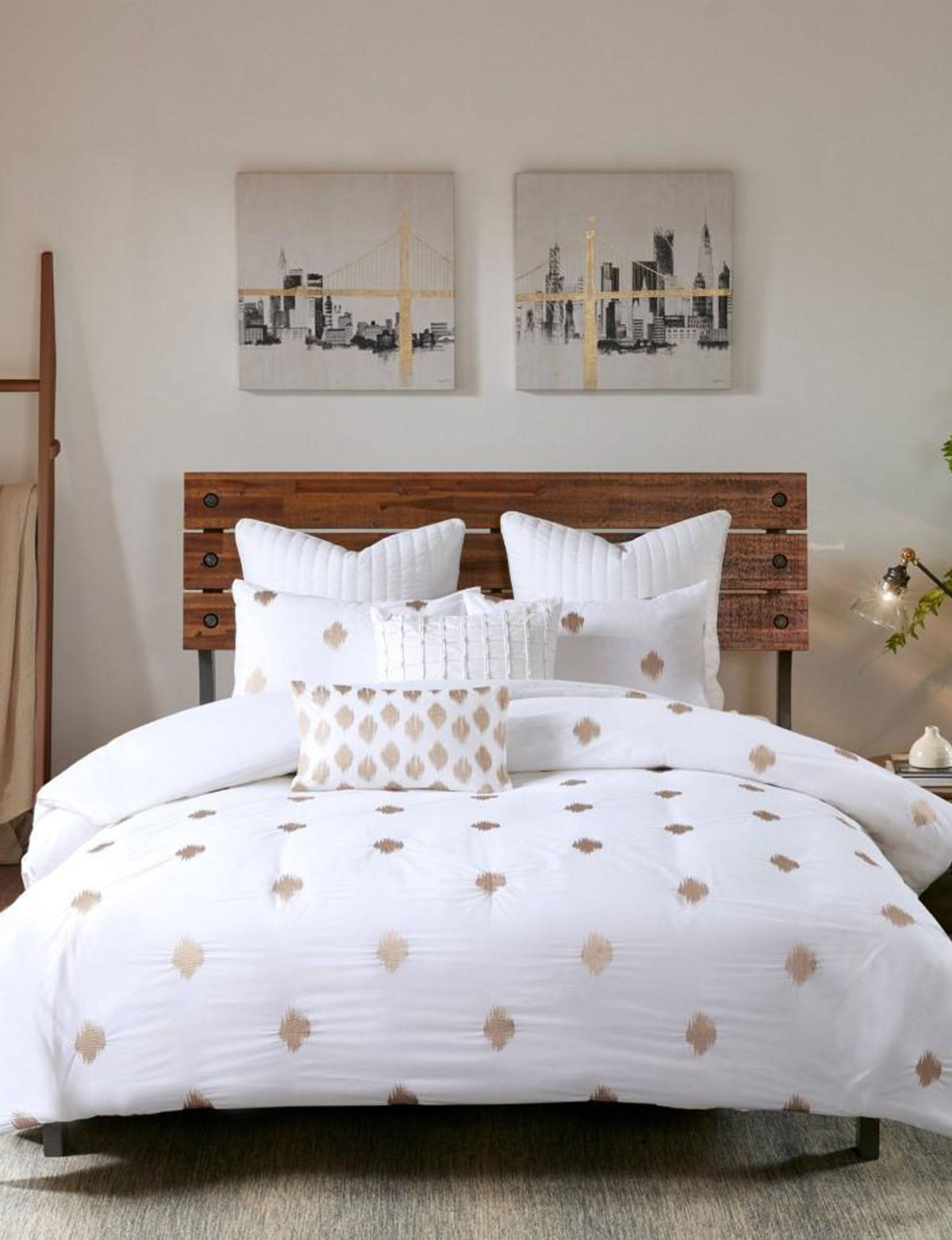 Copper King Cotton Percale Duvet Cover Set A398988