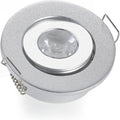 Pack of 10 3W Silver LED Downlight with LED Driver Non-Dimmable Recessed Lighting A1975