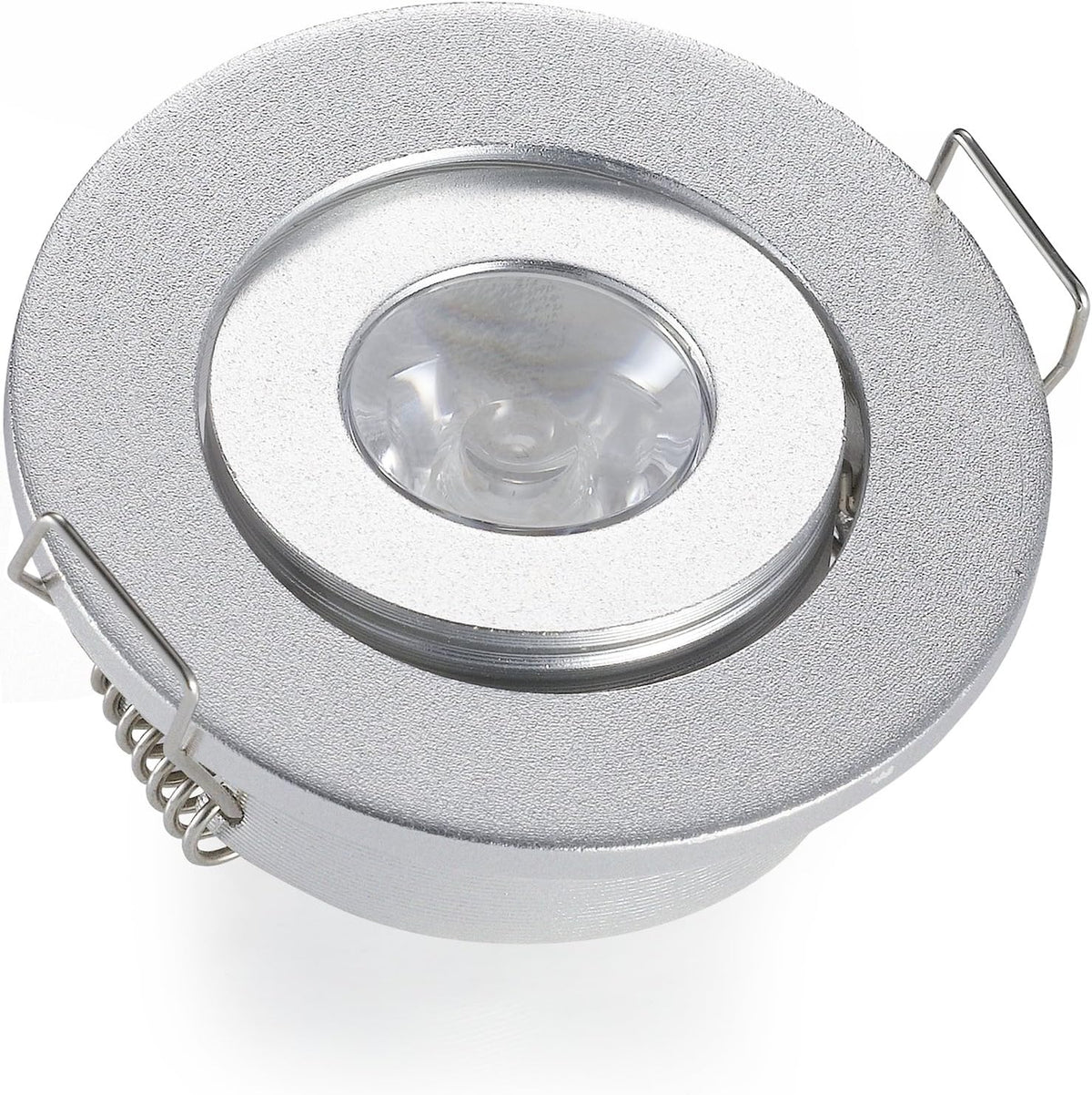 Pack of 10 3W Silver LED Downlight with LED Driver Non-Dimmable Recessed Lighting A1975