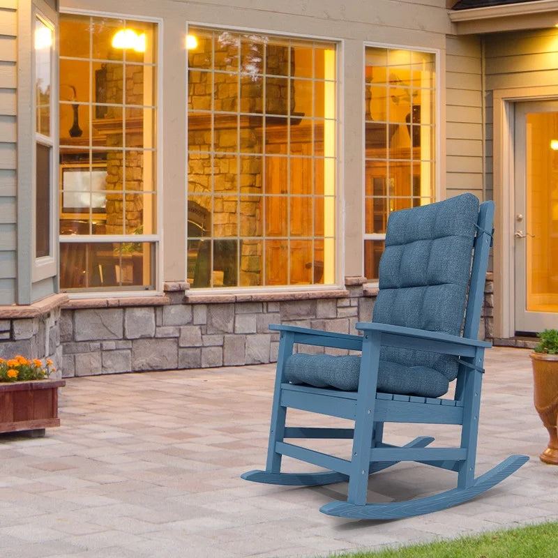 Navy Blue Outdoor Rocking Chair Cushion N984894