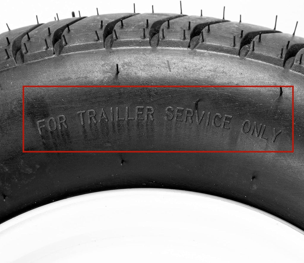 2Pcs 4.80-8 Trailer Tires LRB 4PR Tubeless Y12187