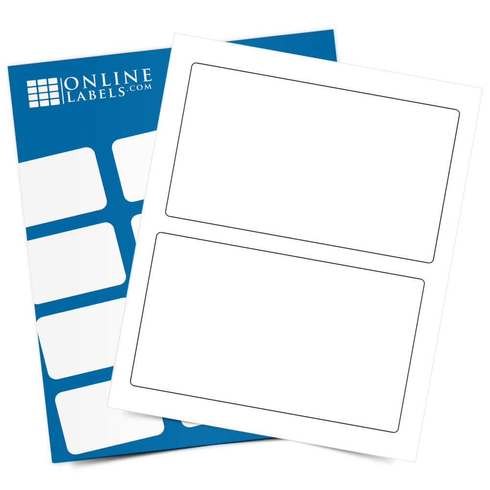 100 Sheets Blockout Laser Labels 7.375x22 x 4.5x22 G280331