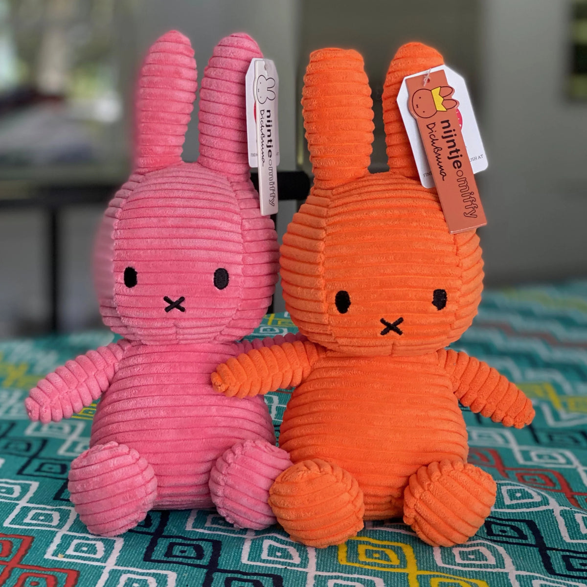 Corduroy Pink Plush Stuffed Bunny S845685
