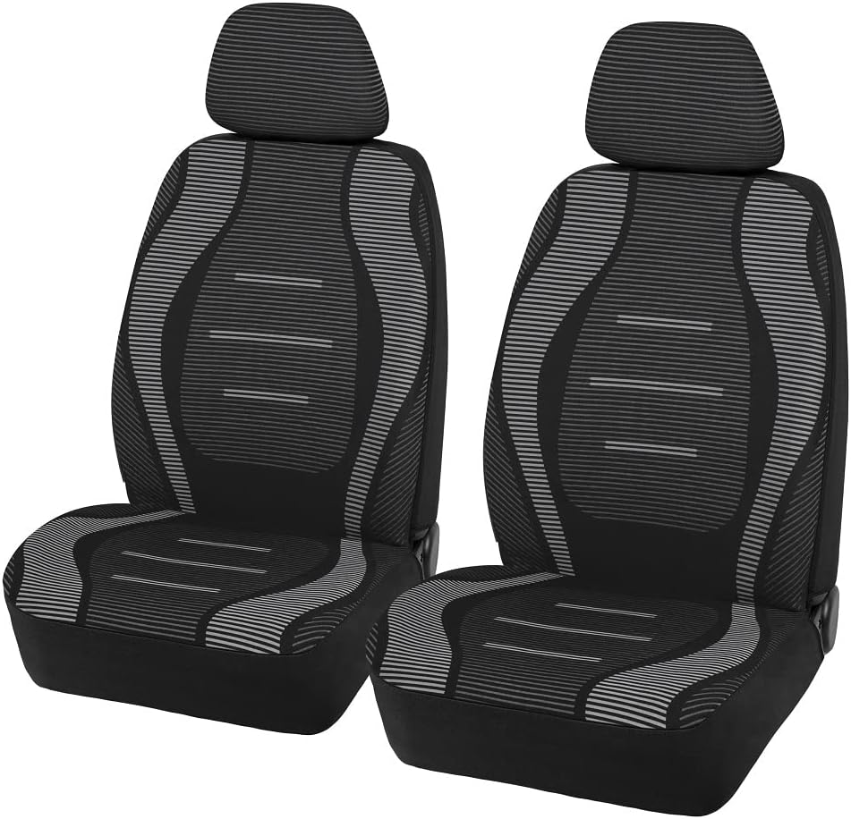Gray Flax Low Back Car Seat Covers A469094