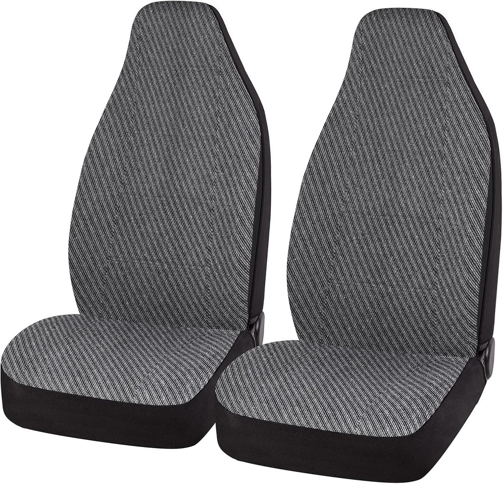 Gray Flax Low Back Car Seat Covers A469094