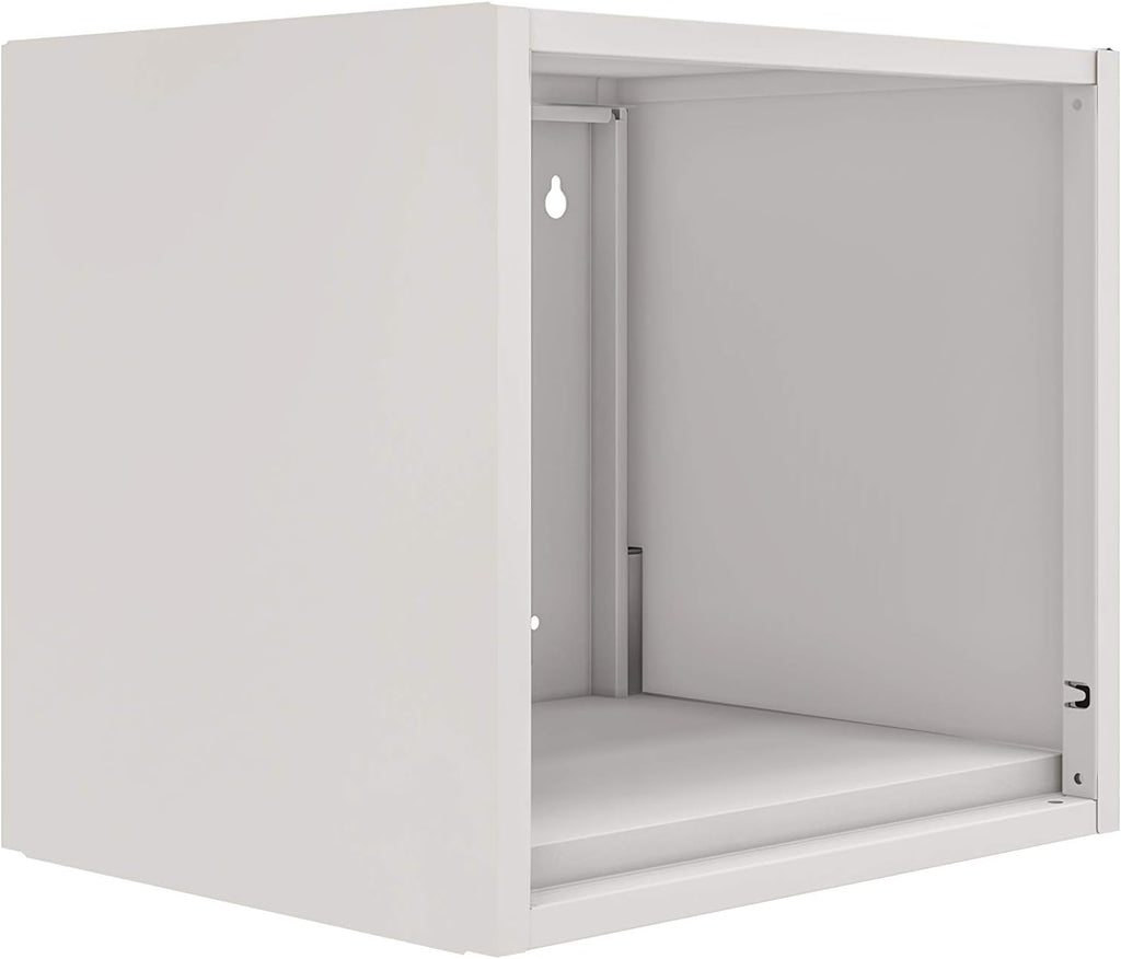 Blue Wall-Mounted Floating Steel Open Cabinet B614427
