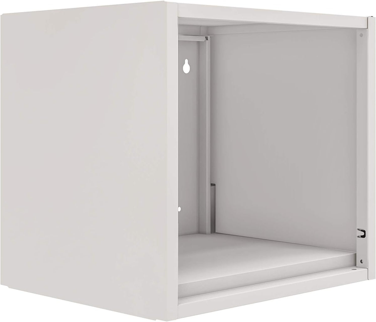 Blue Wall-Mounted Floating Steel Open Cabinet B614427