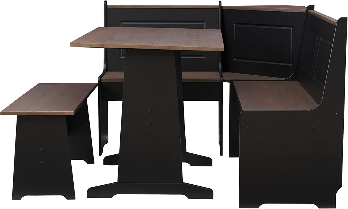 Black and Pecan Breakfast Dining Set O979