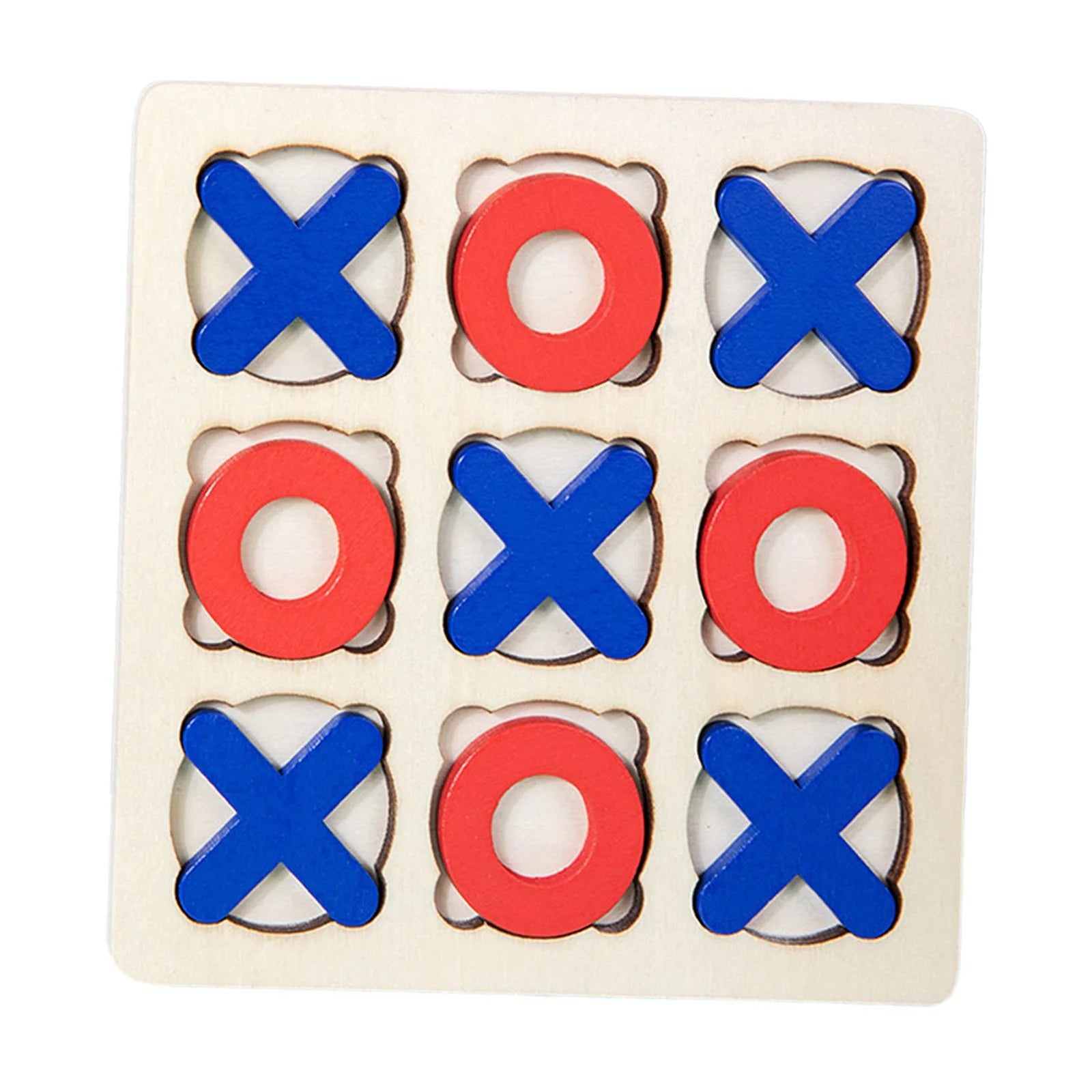 Wooden Tic Tac Toe Board Game T7980