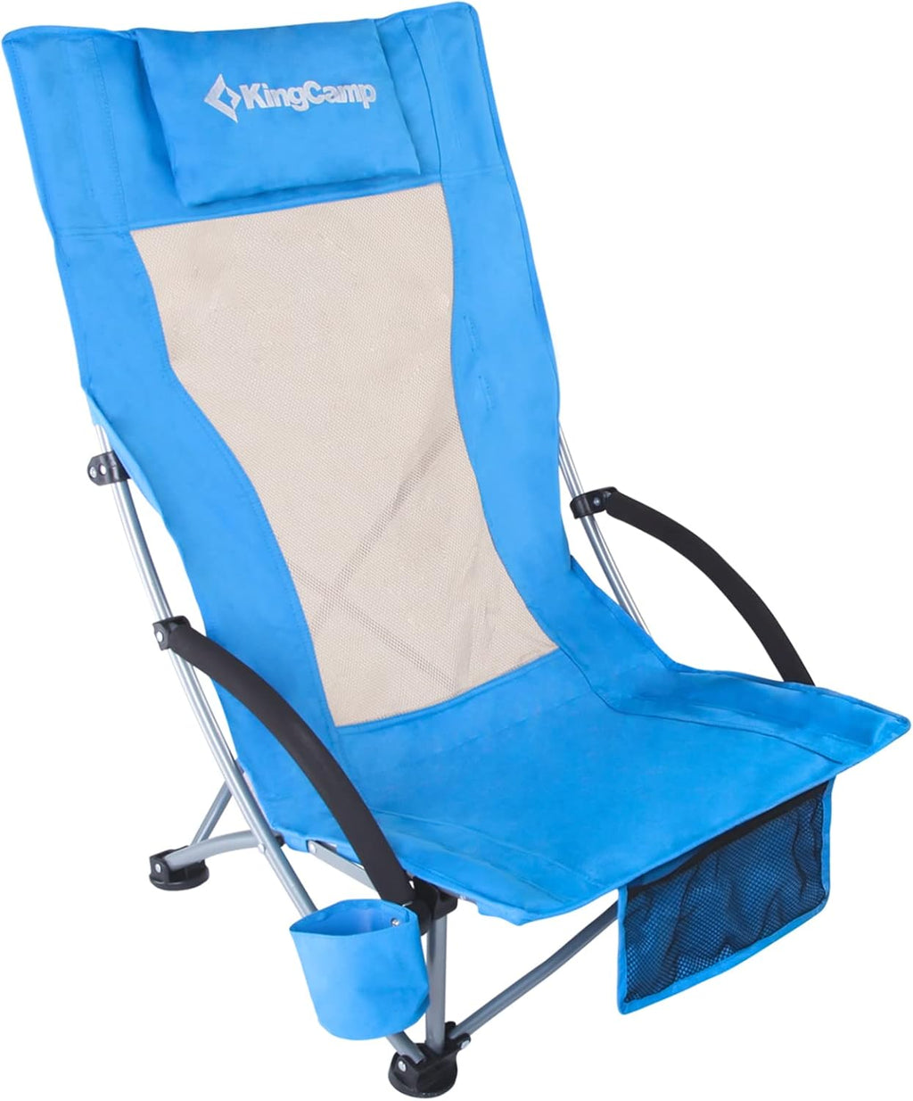 Low Sling Mesh Beach Chair with Carry Bag D730119