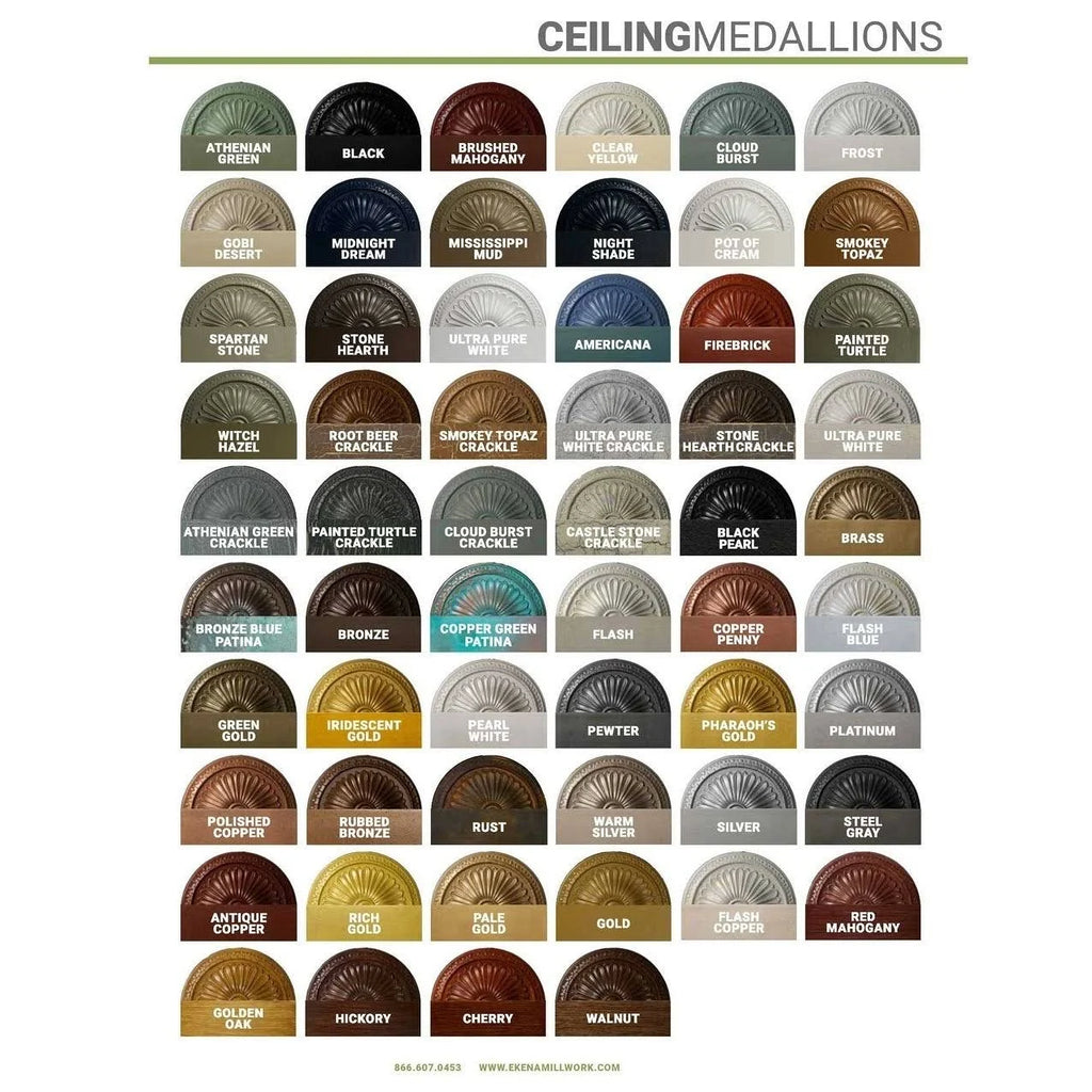9x22OD x 4 1/2x22ID x 1/2x22P Ceiling Medallion D734325