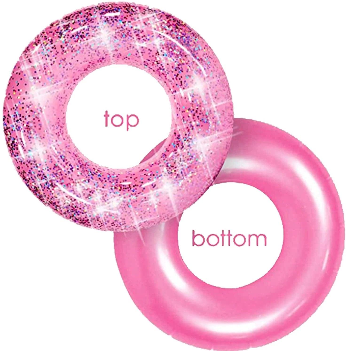 Pink Glitter Inflatable Pool Float M15712