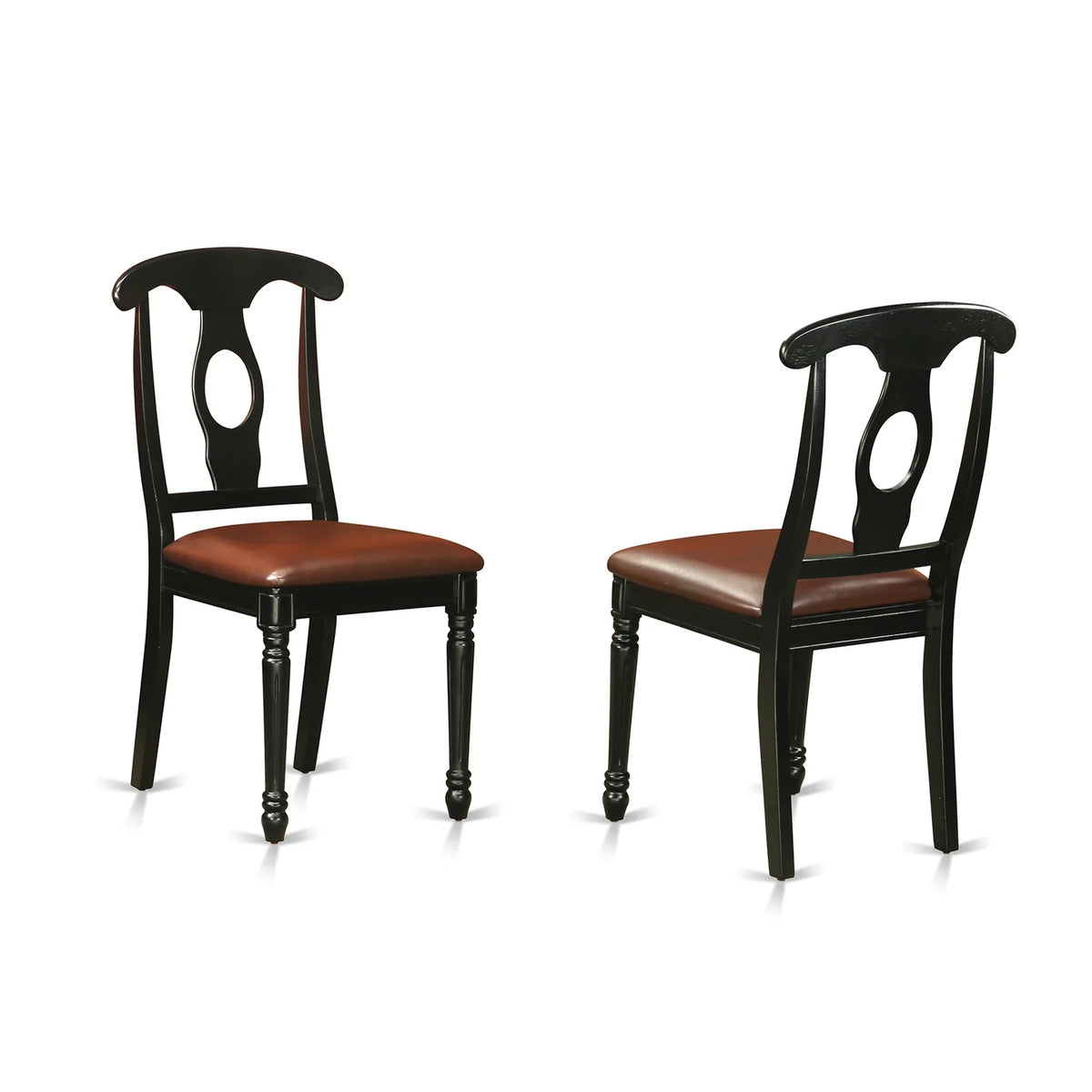 6 Piece Rectangular Dining Table Set with Faux Leather Chairs B6131