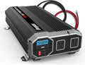 1500 Watts Power Inverter, 12v to 110v, Two AC Outlets, Two USB Ports D7249