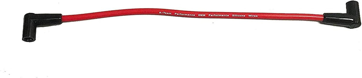 Red 8.0mm Spark Plug Wires & 45K Volt Coil for Chevy SBC R776