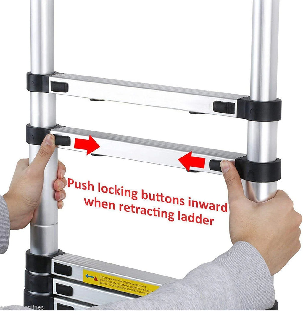 12.5 FT Aluminum Telescoping Ladder W637