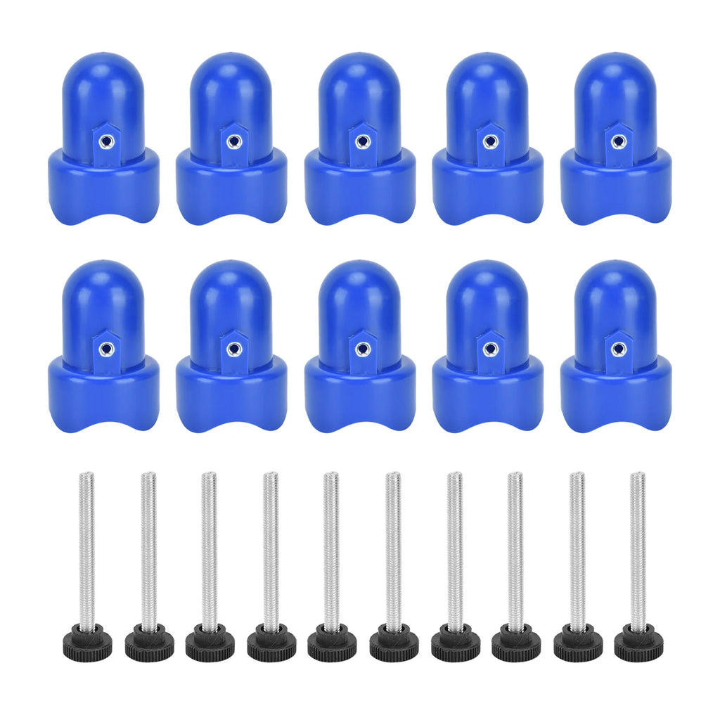 Blue Trampoline Enclosure Pole Cap with Screw M846